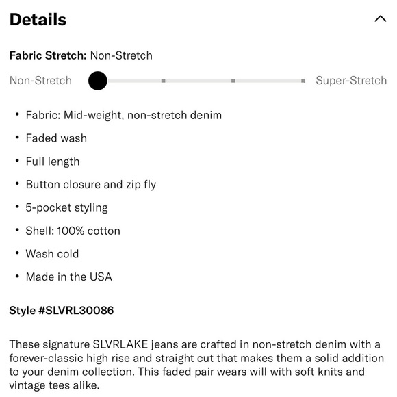 🍂NWT SLVRLAKE London High Rise Straight Jeans - Picture 8 of 8